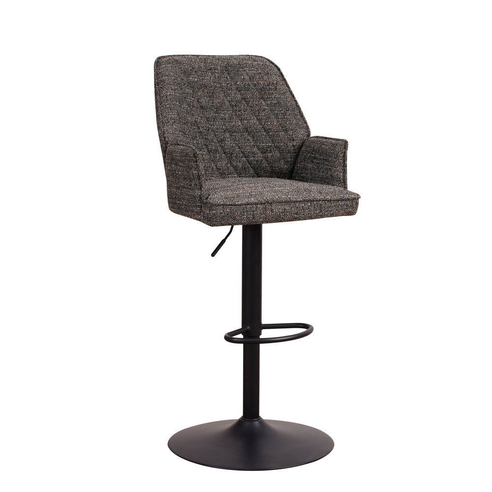 Bar Stool Donny FavoFurn Anthracite LxBxH 75x58x54 Fabric Nnb