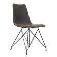 Dining Chair Jude FavoFurn Anthracite LxBxH 64x61x52 Artificial leather Nnb