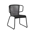 Garden chair Veghel FavoFurn Anthracite LxBxH 83x69x60 Rope Nnb