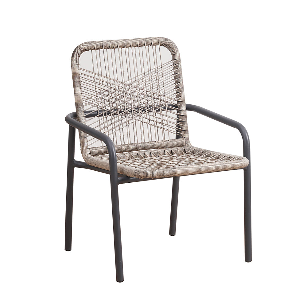 Garden chair Helmond FavoFurn Beige LxBxH 57x55x55 Rope Nnb