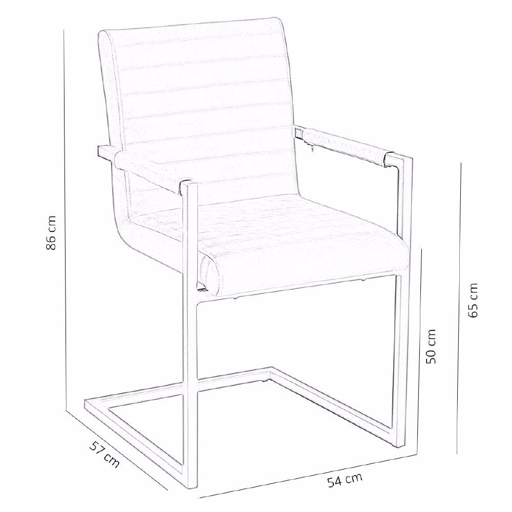 Dining Chair Kubis FavoFurn Green LxBxH 71x59x58 Artificial leather Nnb