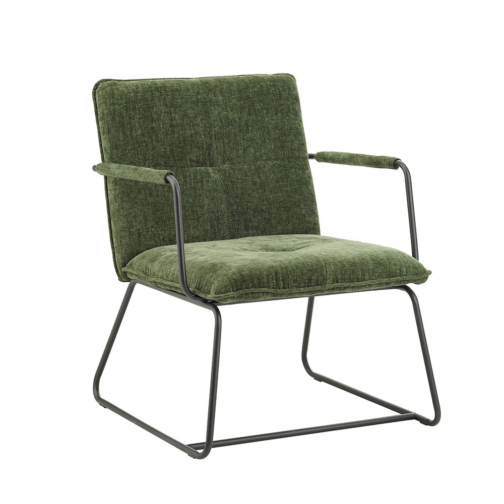 Armchair Bilbao FavoFurn Green LxBxH 66x64x37 Fabric Nnb