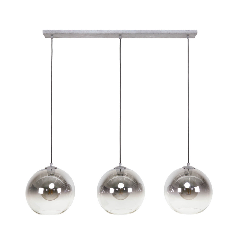 Pendant Light Brinley HomeHaven Anthracite LxBxH 101x52x37 Glass Nnb