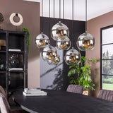 Pendant Light Brinley HomeHaven Anthracite LxBxH 116x48x33 Glass Nnb