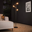 Floor lamp Heston HomeHaven Black LxBxH 57x29x19 Metal Nnb