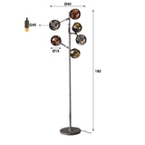 Floor lamp Kelby HomeHaven Black LxBxH 83x48x36 Metal Nnb